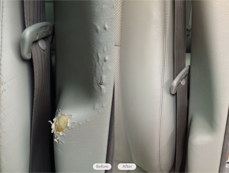 Photo Seat Belt damagecaught in door Fibrenew Regina