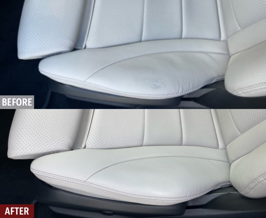 Mercedes Leather Car Seat Repairs