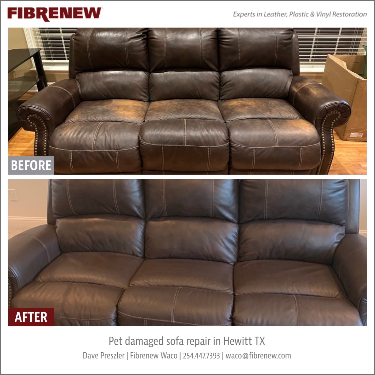 Leather Repair for Furniture, Couches, Sofas - Fibrenew