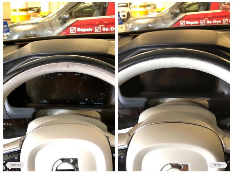 Volvo steering wheel repair and restoration