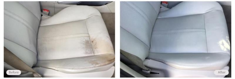 2010 Cadillac seat repair and dye