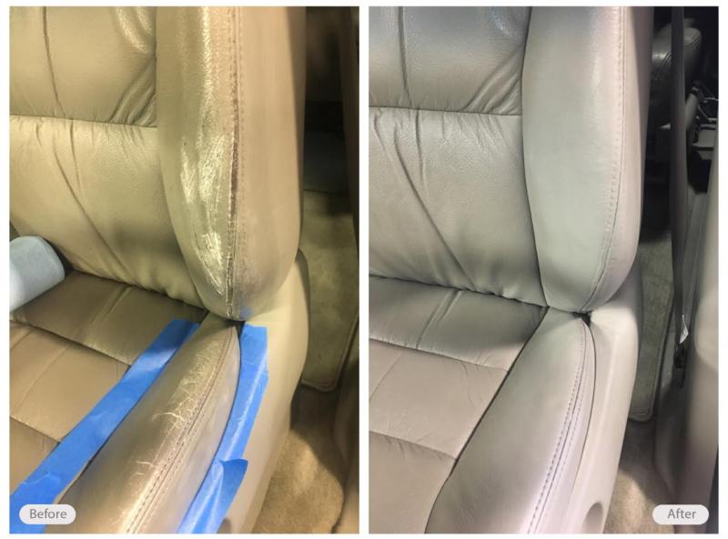2014 Honda Odyssey leather and vinyl seat repair