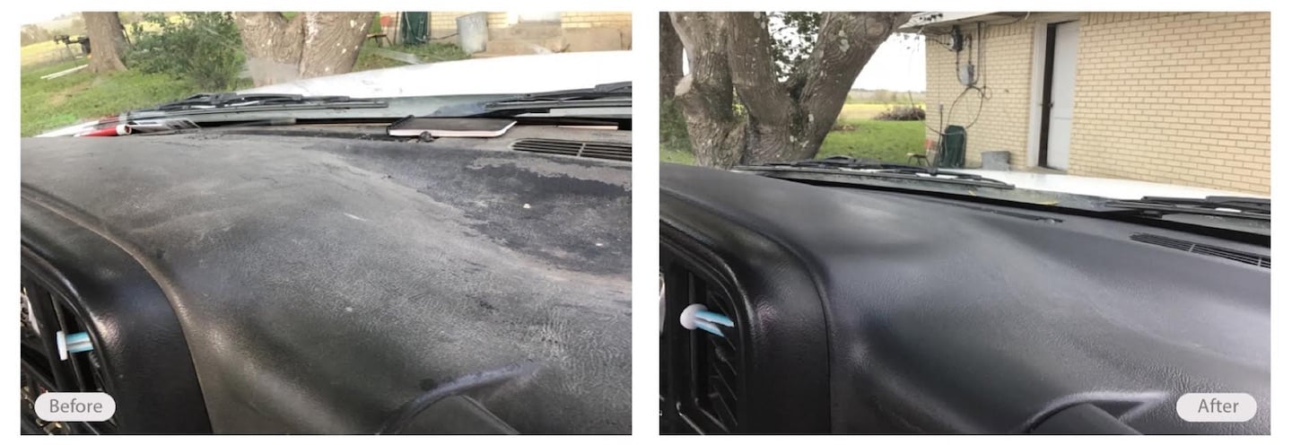 Vinyl dashboard repair without replacement