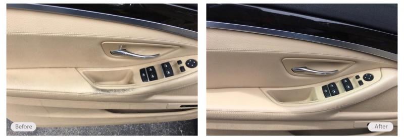 BMW 535 driver's side leather armrest repair