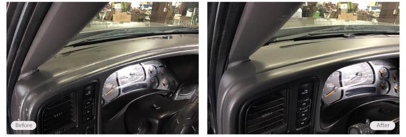 Vehicle dashboard redye and restoration