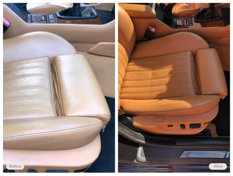 BMW M5 front seat restoration