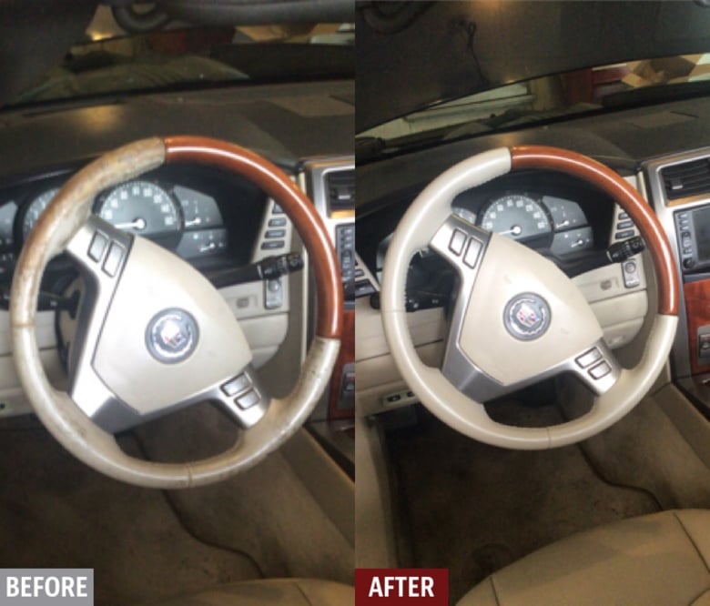 Cadillac XLR steering wheel restoration