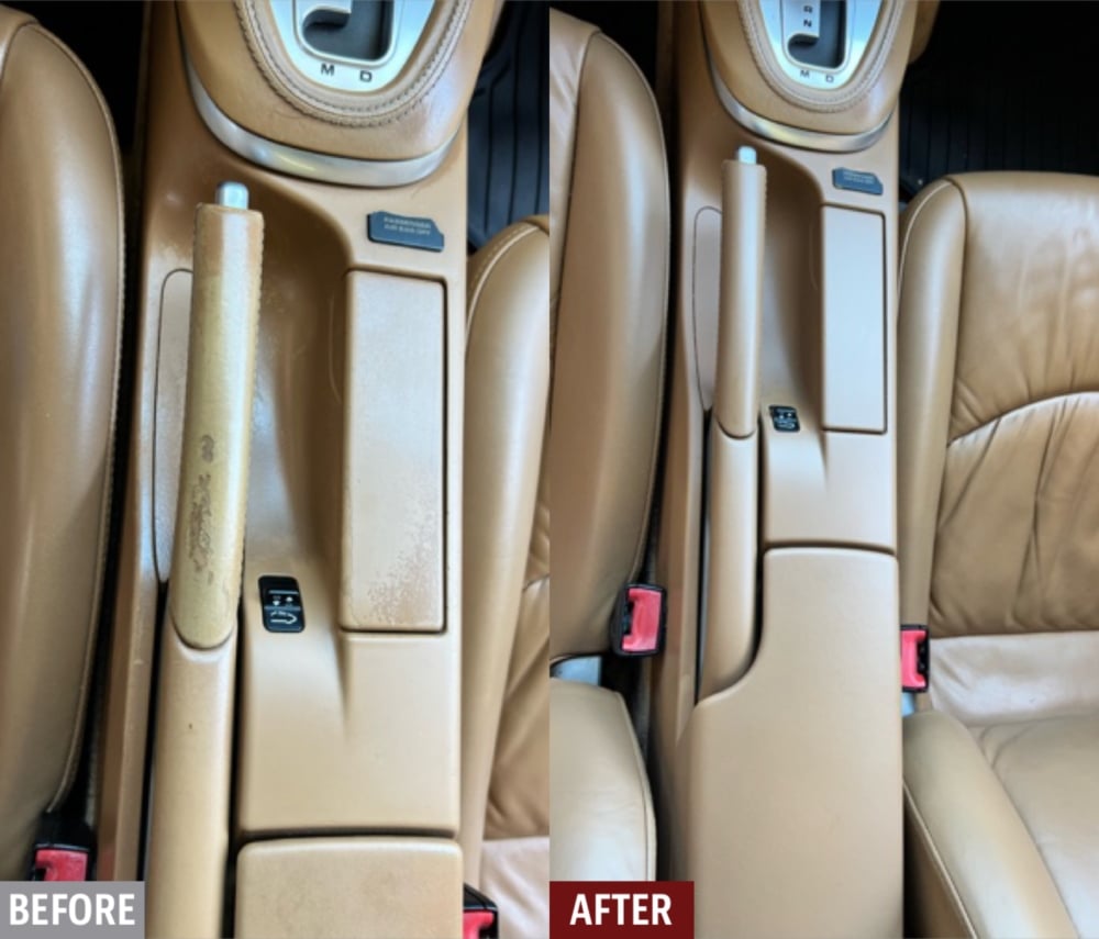 Porsche Targa leather interior restoration in Newport Beach, CA