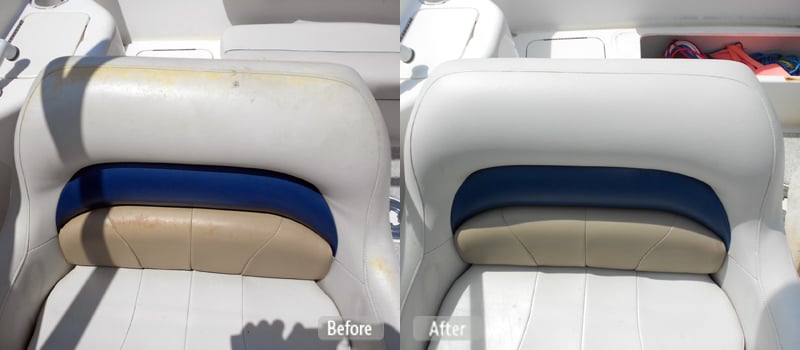Sun Damaged Boat Seat Repair
