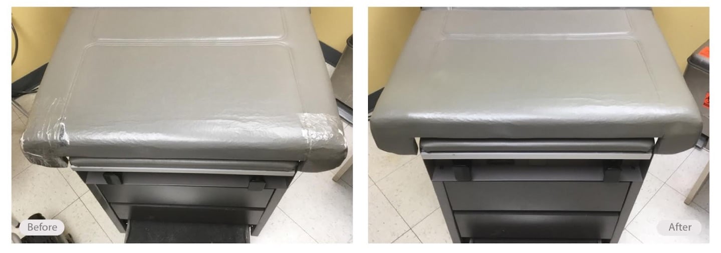 Medical Furniture Vinyl Restoration and Repair