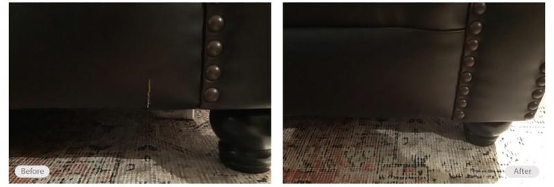 Leather couch repair