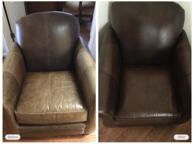 Leather chair restoration