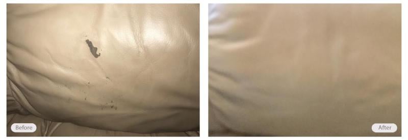 Leather couch repair