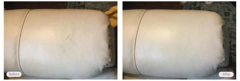 Leather chair are restored