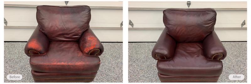 Leather chair restoration