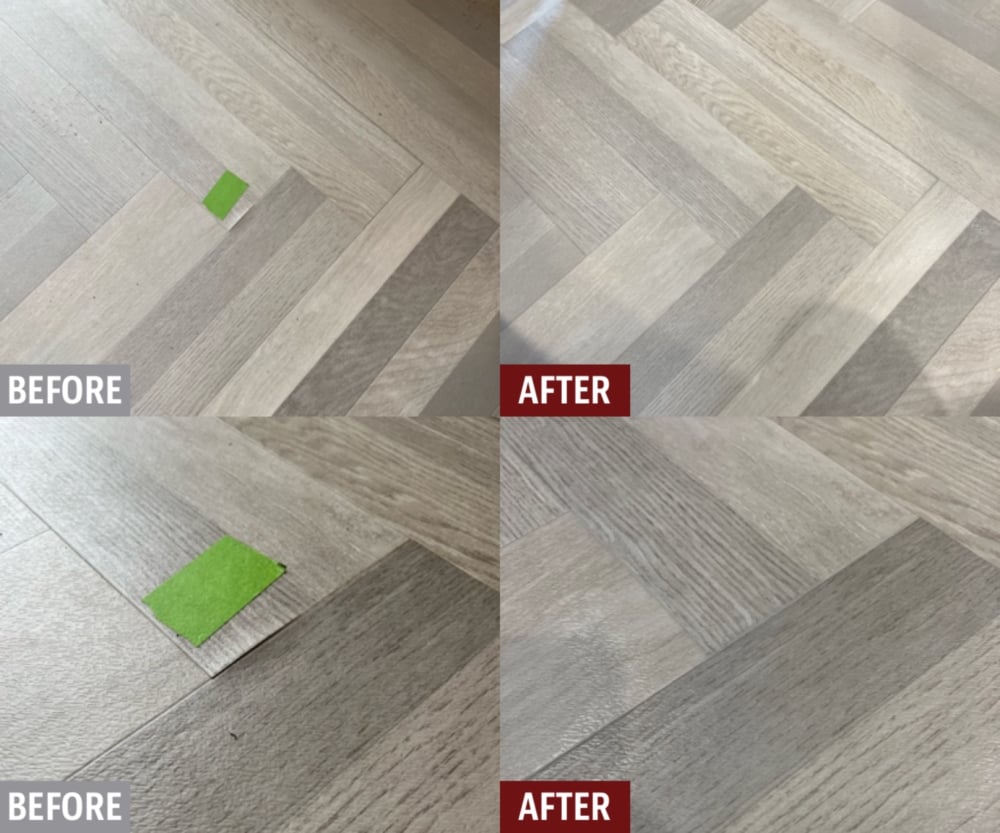 Rv linoleum floor seam repair!